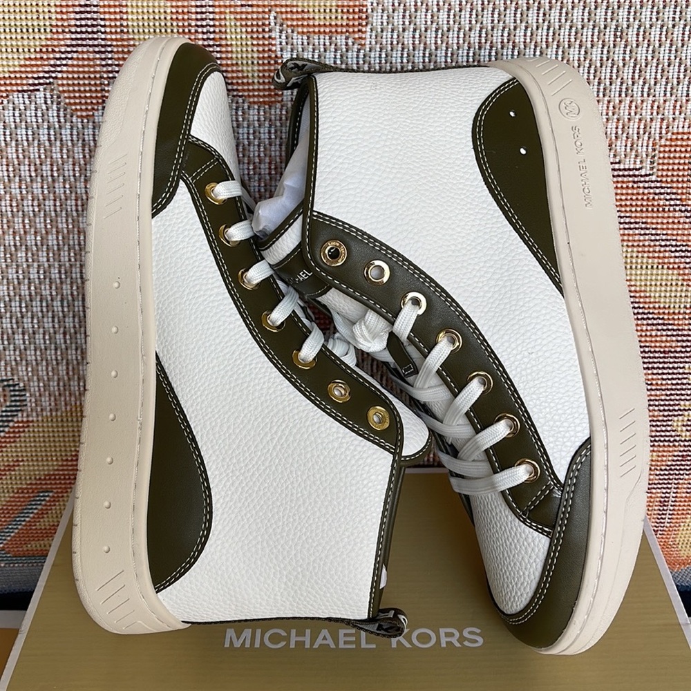 MICHAEL KORS SHEA MID HIGH TOP
FAUX LEATHER
49F3SHFESL
OLIVE
New